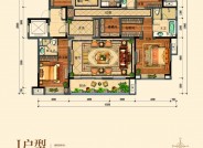 衡水绿城诚园235㎡四室二厅三卫户型图